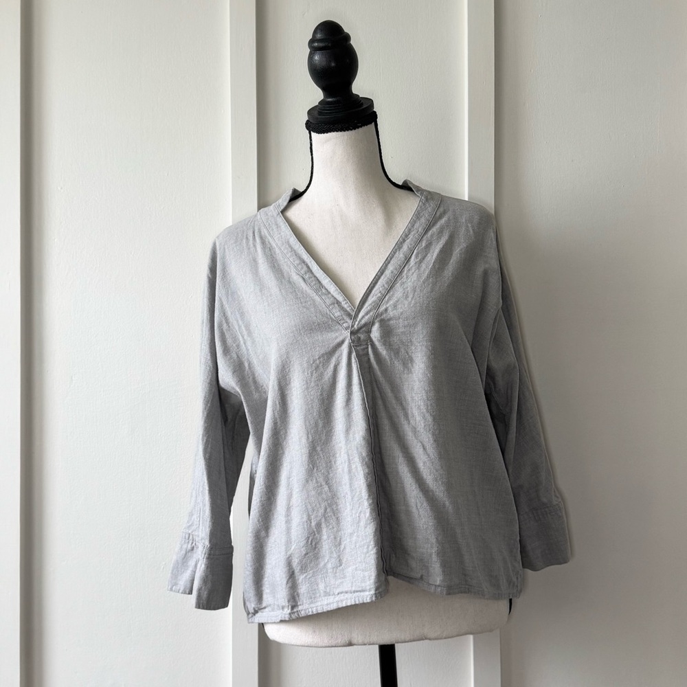 Patagonia Organic Cotton V-Neck Top | Small